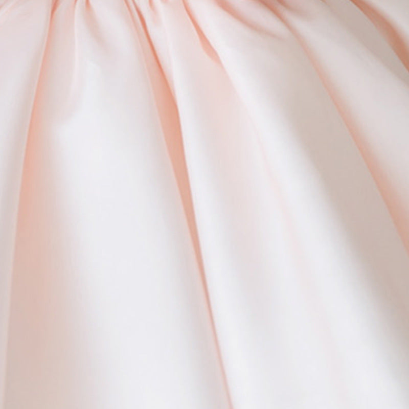 Baby Girl Pink Long Sleeve Doll Collar Puffy Princess Party Dress