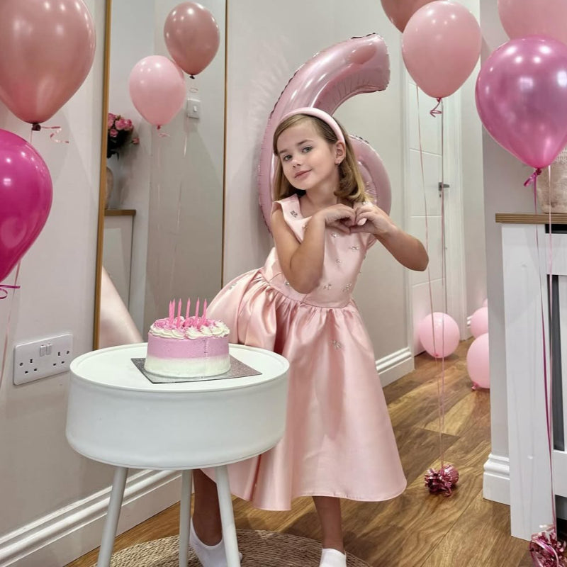 Girls Christening Dresses Pink Girls Beauty Pageant Dress Children Birthday Dress