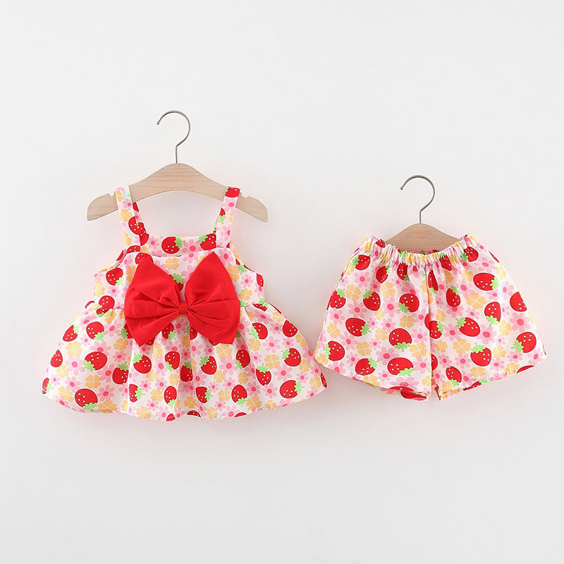 Girls Summer Holiday Outfit Girls Cute Resort Outfit Two-piece set
