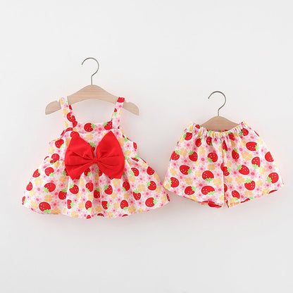 Girls Summer Holiday Outfit Girls Cute Resort Outfit Two-piece set