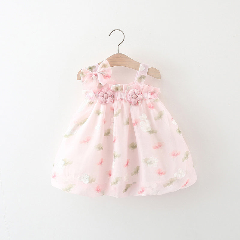 Girls Summer Holiday Dress Girls Cute Resort Dress