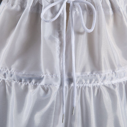 Girls Princess Dress Puffy Pannier Bustle