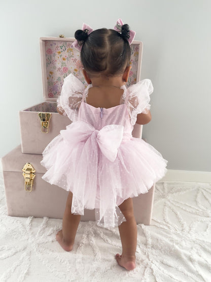 Tinkerbell Sweet Lilac Baby Girl Tulle Party Romper