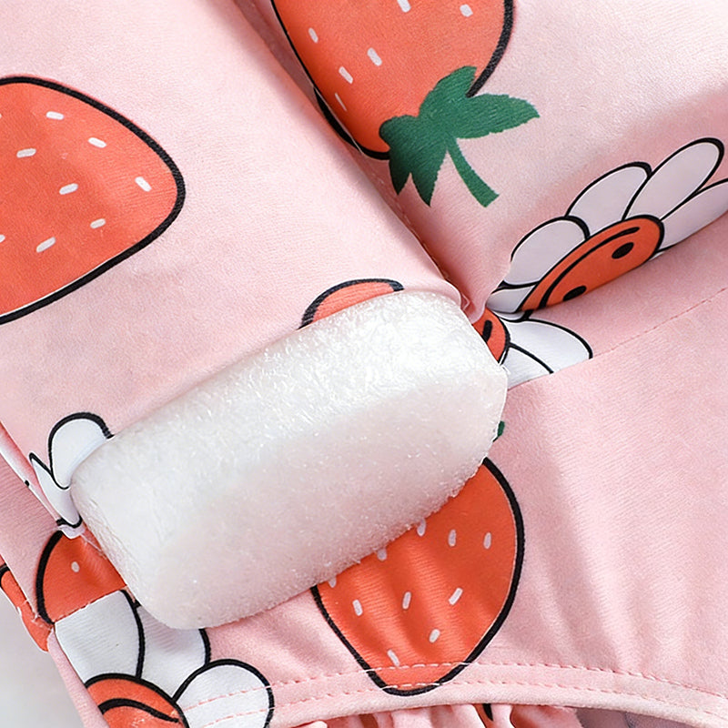 Children's Buoyancy Pink Peach Onesie Swimsuit