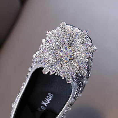 Baby Girl Princess Rhinestone Leather Shoes