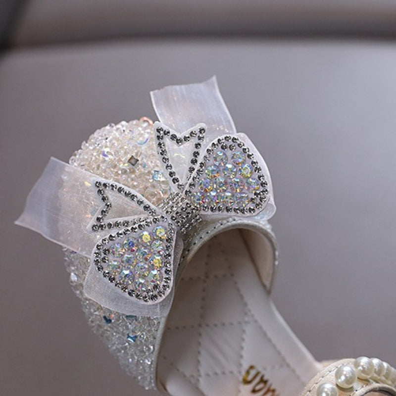 Baby Girls New Princess Rhinestone Leather Shoes