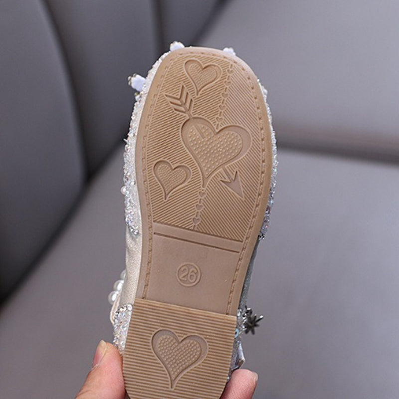 Cute Girls' Diamond Princess Shoes
