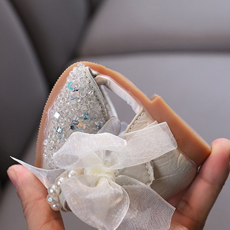 Baby Girls New Princess Rhinestone Leather Shoes