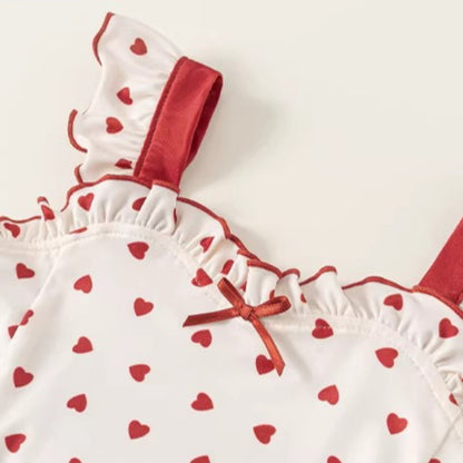 Girls Cute Summer Halter Onesie Swimsuit