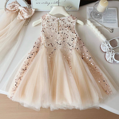 Girls Summer Sequins Party Dress Girls Princess Dress