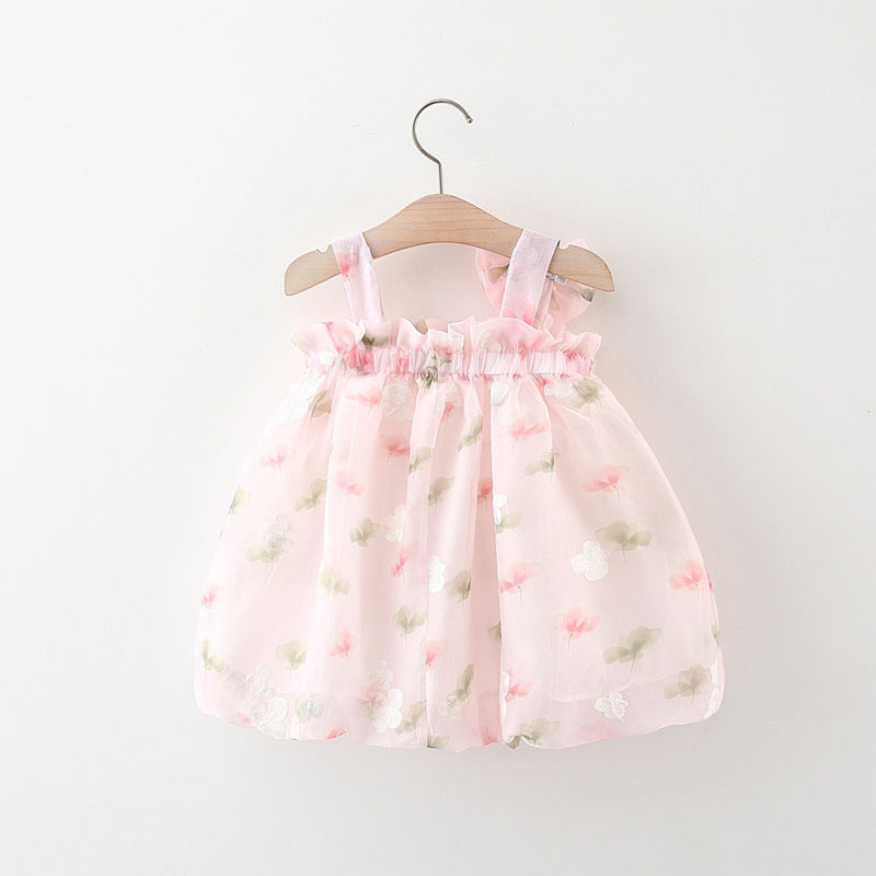 Girls Summer Holiday Dress Girls Cute Resort Dress