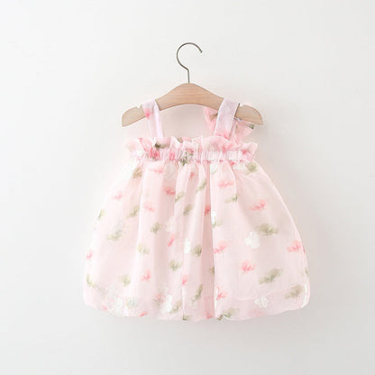 Girls Summer Holiday Dress Girls Cute Resort Dress