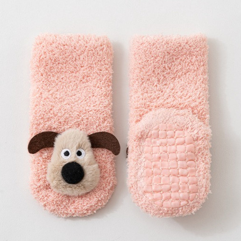Baby Cartoon Warm Adhesive Non-slip Floor Socks