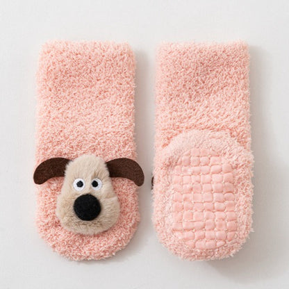 Baby Cartoon Warm Adhesive Non-slip Floor Socks