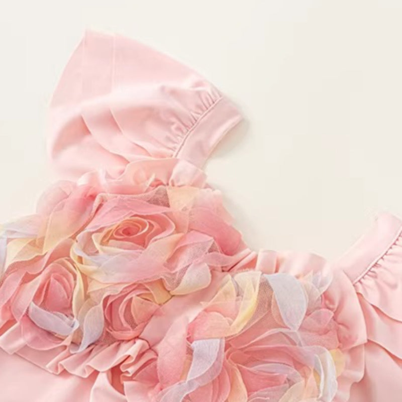 Baby Summer Cute New Pink Onesie Swimsuit