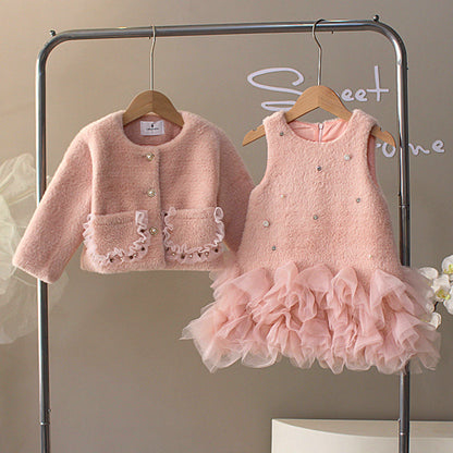 Girls Elegant Comfortable Outfit Girls Back to School Outfit Two-piece set