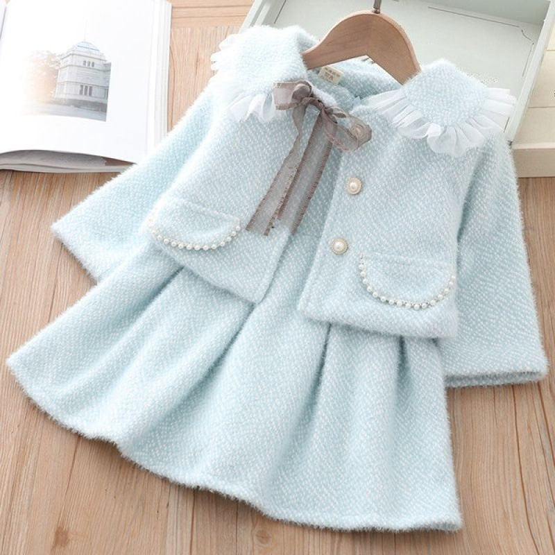 Girls Autumn Daily Outfit Girls Elegant Outfit Two-piece Set