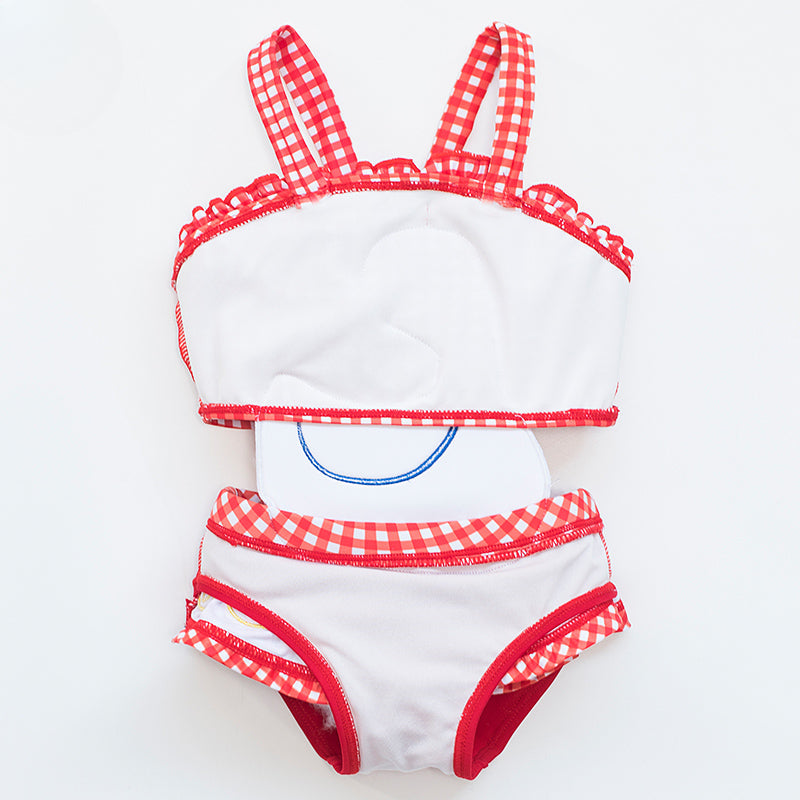 Girls Red New Baby Cute One-Piece Swimsuit