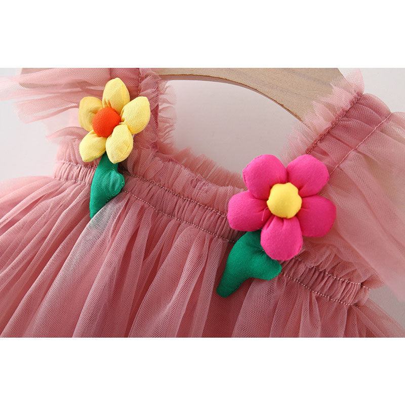 Girls Vacation Princess Dress Girls Resort Dress
