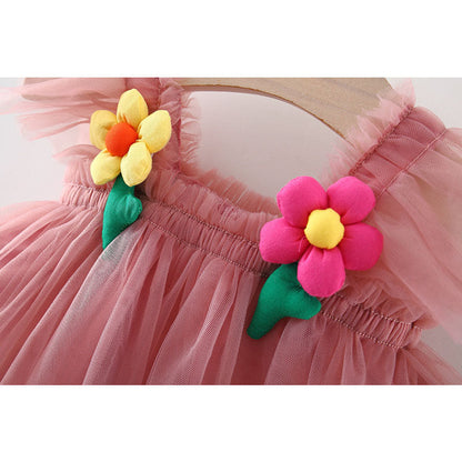 Girls Vacation Princess Dress Girls Resort Dress