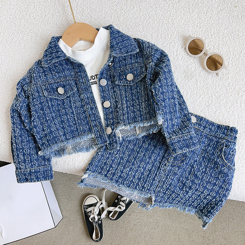 Girls Back to School Outfit Girls Autumn School Outfit Two-piece Set