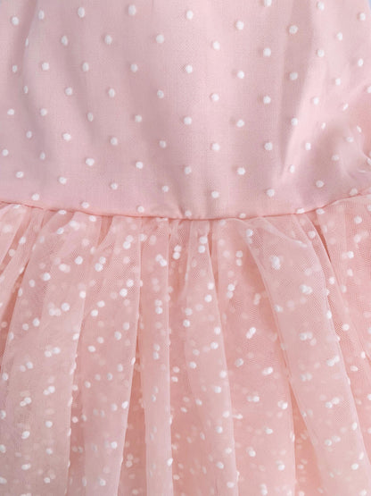 Wildflower Pink Rose Baby Girl Tulle Party Romper