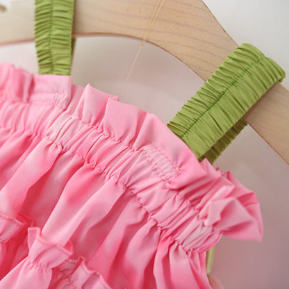 Girls Resort Outfit Girls Summer Holiday Outfit Two-piece Set