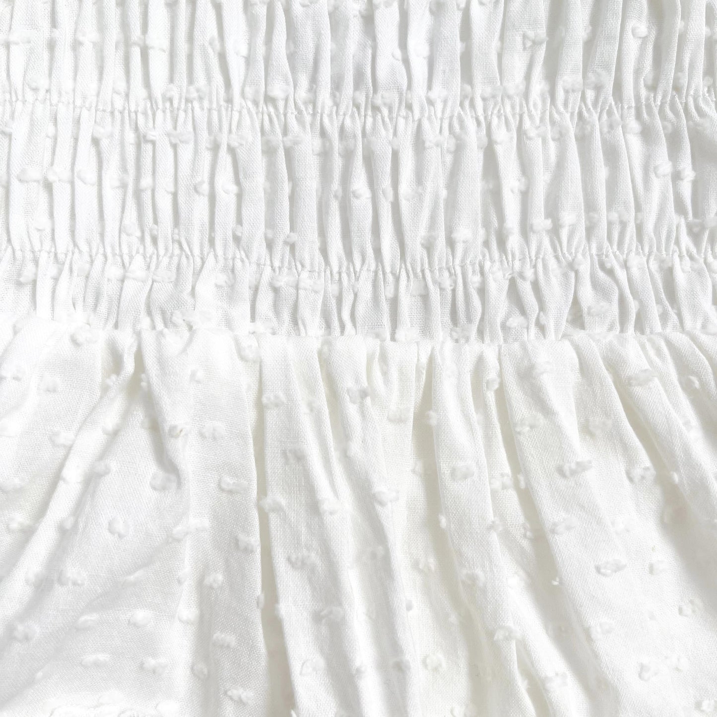 Lila White Baby Girl Cotton Romper