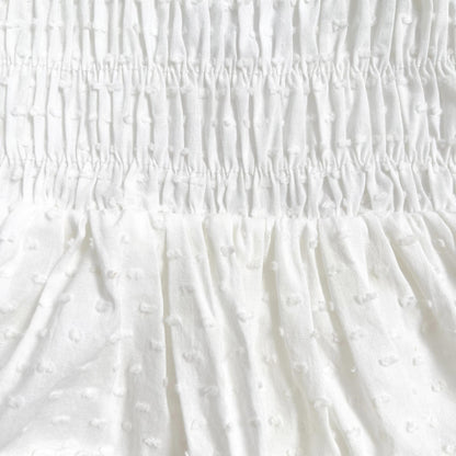 Lila White Baby Girl Cotton Romper