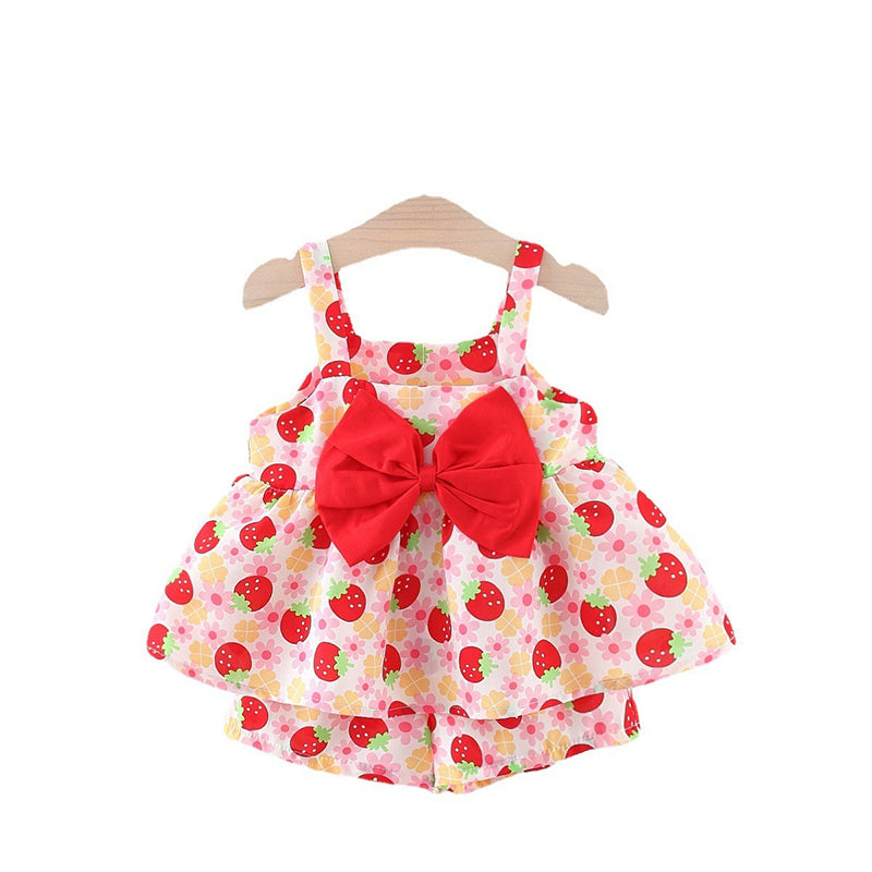 Girls Summer Holiday Outfit Girls Cute Resort Outfit Two-piece set