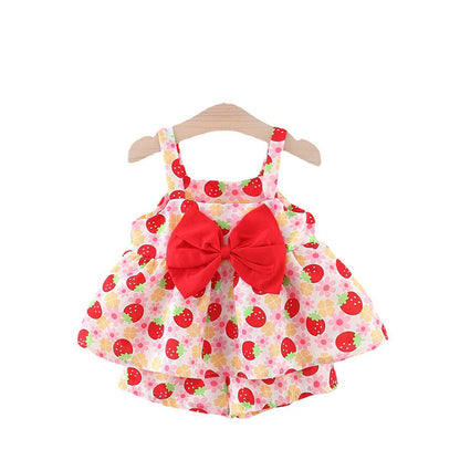 Girls Summer Holiday Outfit Girls Cute Resort Outfit Two-piece set