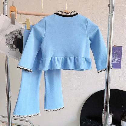 Girls Back to School Outfit Girls Autumn School Outfit Two-piece Set