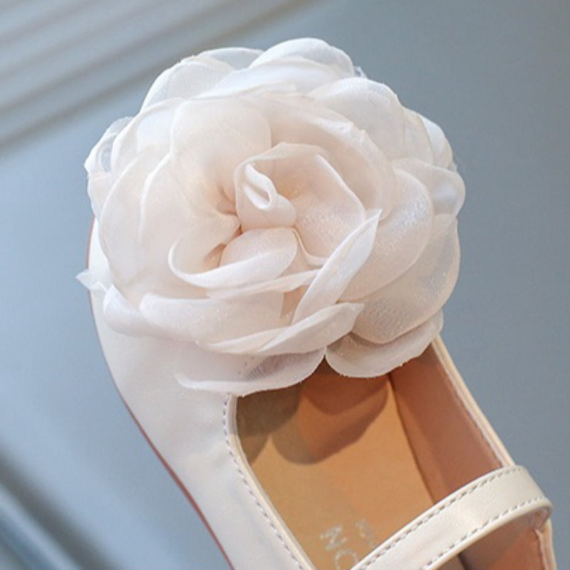 Girls' Floral Flat Princess Slippers