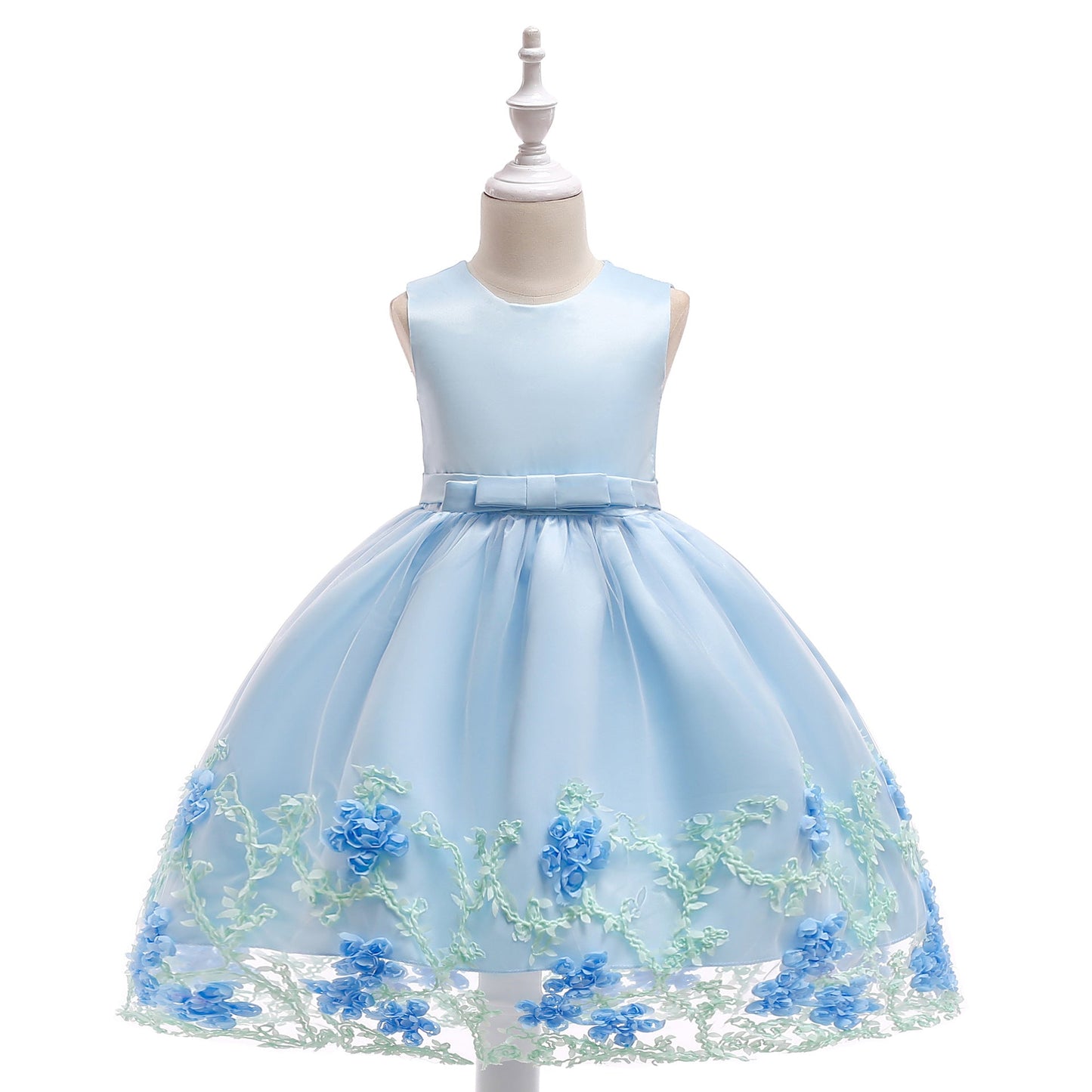 Toddler Princess Dresses Cute Baby Flower Girl Dress Girl Sleeveless Mesh Birthday Party Dress