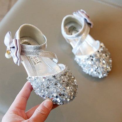 New Girls' Sequined Princess Shoes
