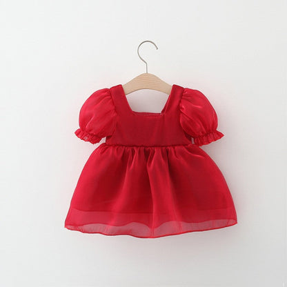 Girls Formal Princess Dress Girls Summer Vacation Dress