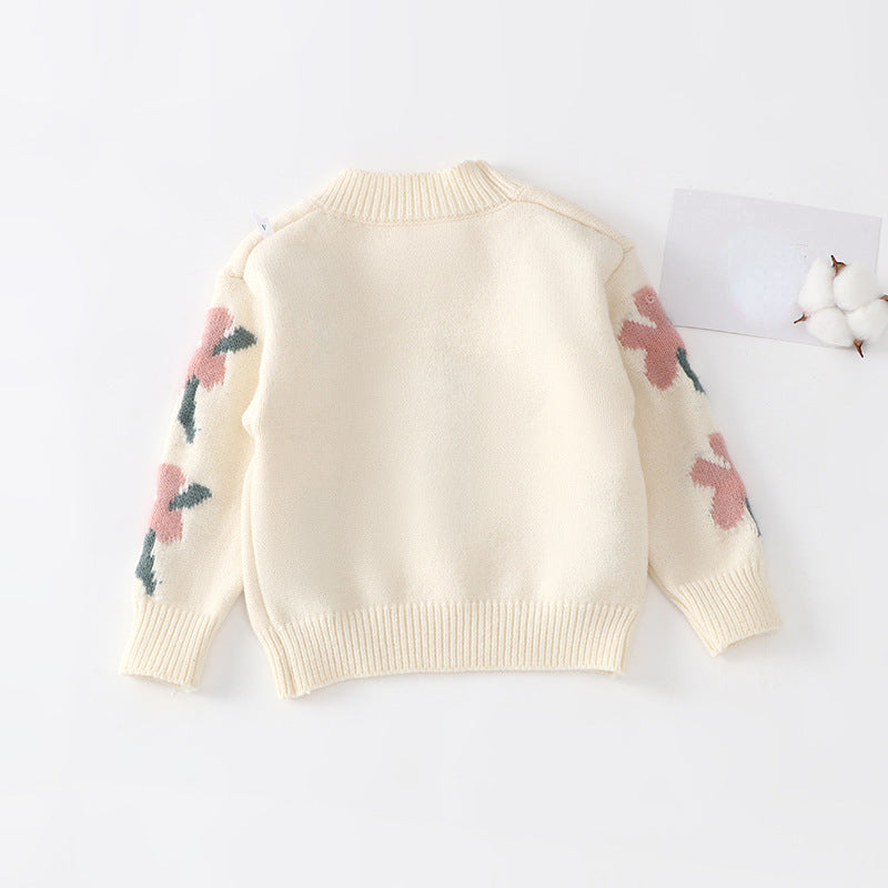 Girls Floral Autumn Outfit Girls Elegant Birthday Outfit