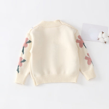 Girls Floral Autumn Outfit Girls Elegant Birthday Outfit