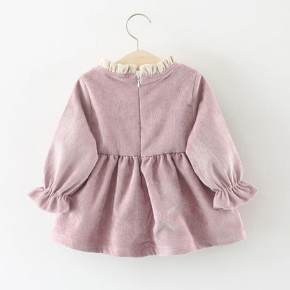 Girls Fall School Outfit Girls Long Sleeve Daily Dress