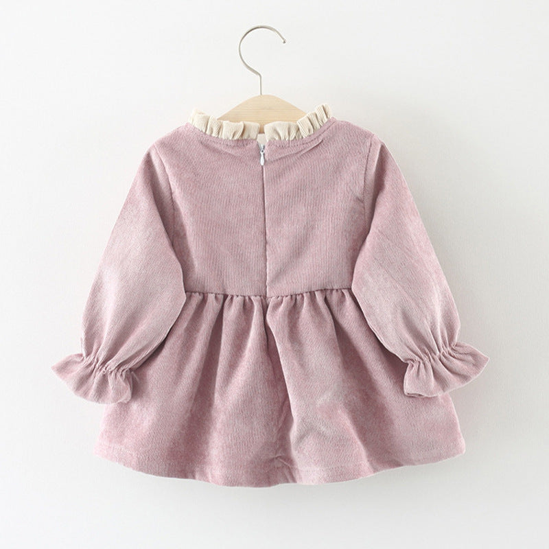 Girls Fall School Outfit Girls Long Sleeve Daily Dress