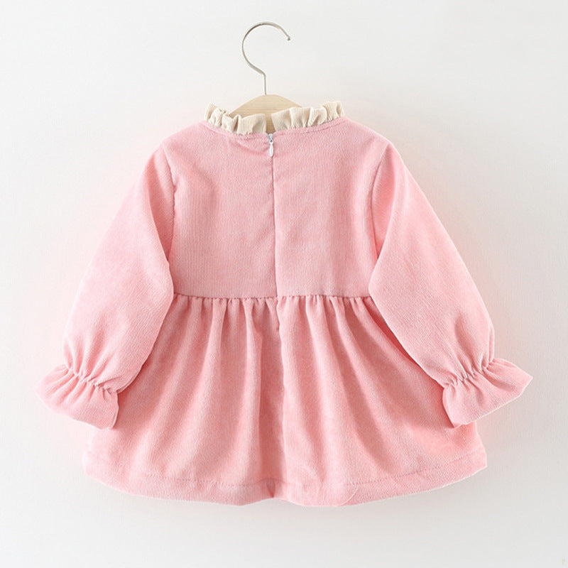 Girls Fall School Outfit Girls Long Sleeve Daily Dress