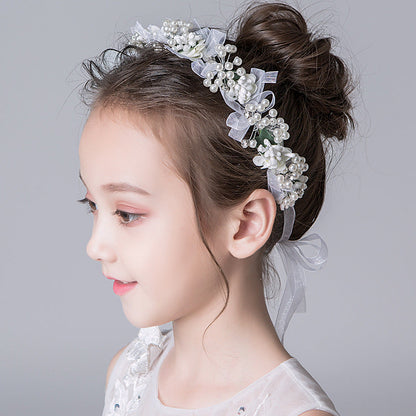 Elegant Head Flower Child Hairpin Bead Headdress