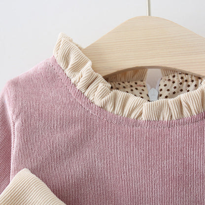 Girls Fall School Outfit Girls Long Sleeve Daily Dress