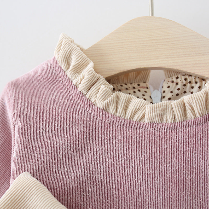 Girls Fall School Outfit Girls Long Sleeve Daily Dress