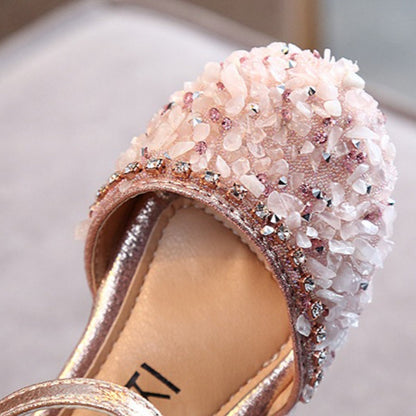 Girls New Summer Rhinestone Soft-soled Princess Shoes