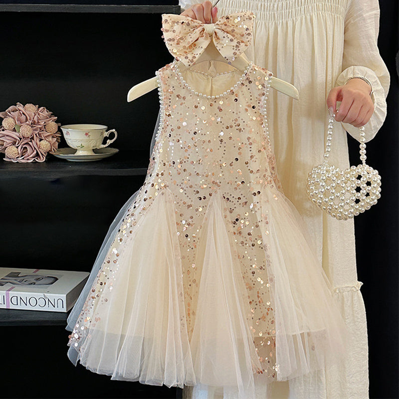 Girls Summer Sequins Party Dress Girls Princess Dress