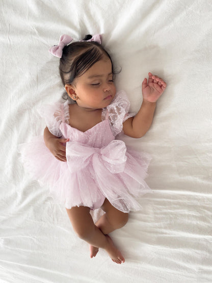 Tinkerbell Sweet Lilac Baby Girl Tulle Party Romper