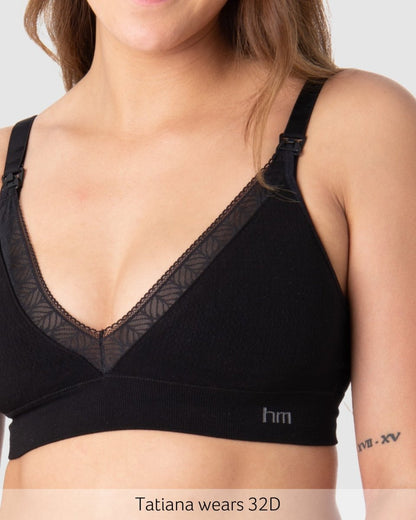 Caress FlexFit Nursing Bra - Black