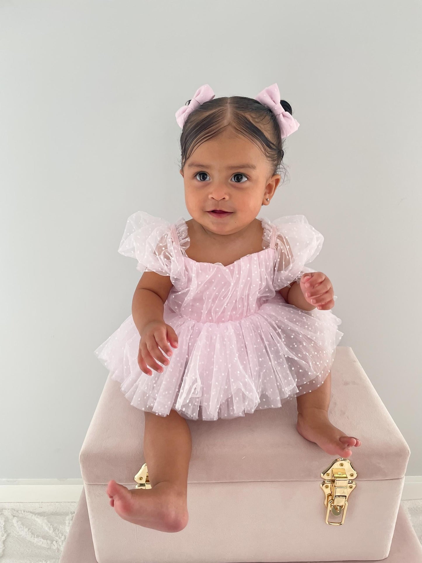 Tinkerbell Sweet Lilac Baby Girl Tulle Party Romper