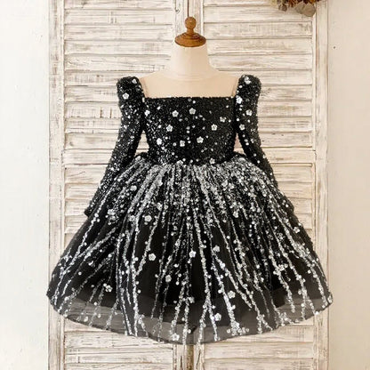 Baby Girl  First Communion Dress Toddler Birthday Pageant Princess Dress